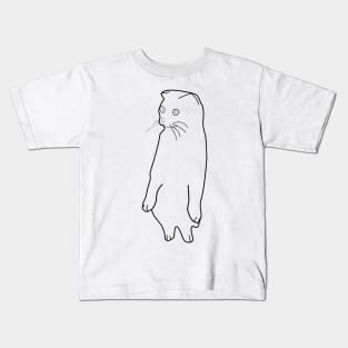 Standing Cat Kids T-Shirt